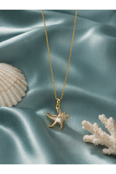 Sylvera Shop Seahorse Steel Necklace (Gold Color)