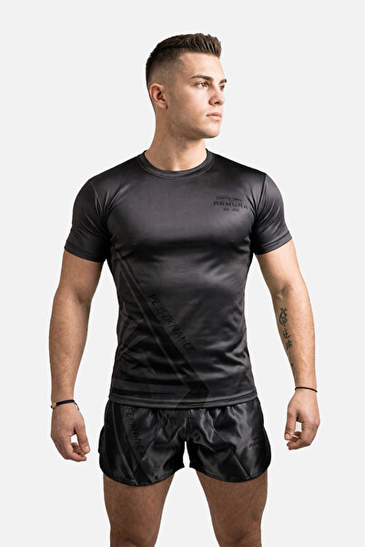 ARMURA Tricou negru de performanță pentru seniori