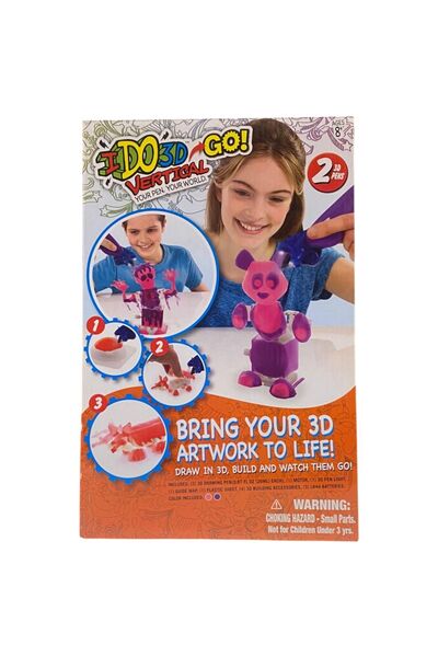 IDO 3D Adu la viață lucrările tale de artă 3D, Pixuri verticale cu 2 culori i...