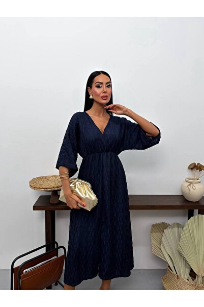 Bella Breeze Γυναικείο μίντι φόρεμα με διπλό γιακά, από υφασμάτινο ύφασμα με ...