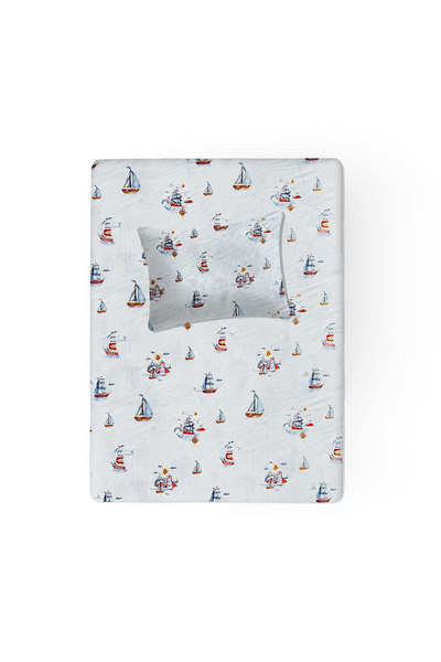 liefhome 100% Cotton Baby Bed Sheet 115X150 + Baby Pillow Case 35X45