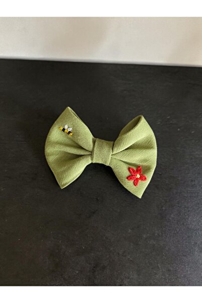 egomi kalpten gelen elle üretilen Bee Embroidered Hairless Baby Hairpin