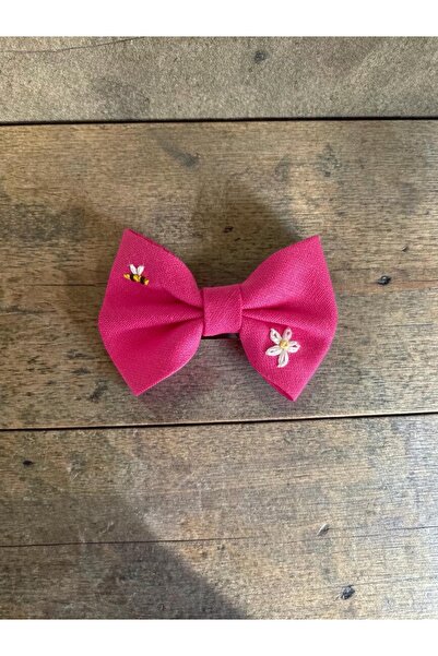 egomi kalpten gelen elle üretilen Bee Embroidered Hairless Baby Hairpin