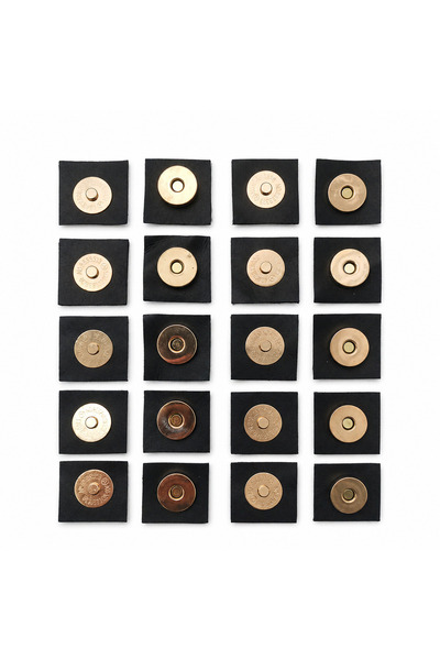 aladepo Gold Magnetic Snap Fasteners Can Be Sewn or Attached 10 Pairs
