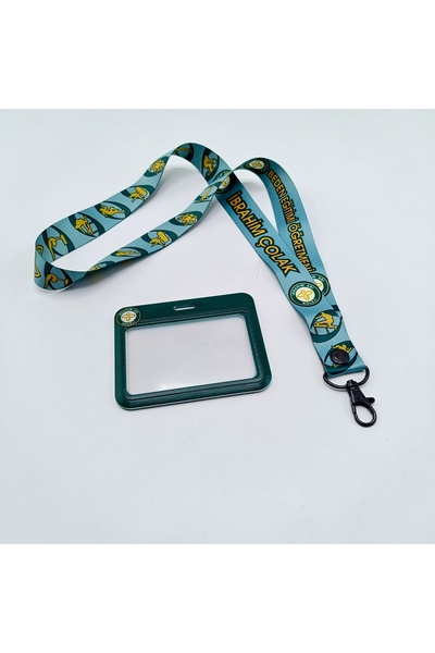 CİCCİBİCCİSHOP KİŞİYE ÖZEL BEDEN EĞİTİMİ ÖĞRETMENİ BOYUN ASKI İPİ ve KART TUTUCU