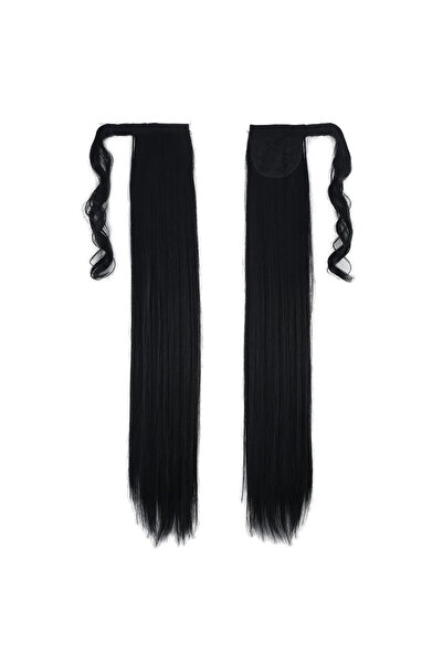 online kapsulavm avm alışveriş Tied Straight Ponytail / Black
