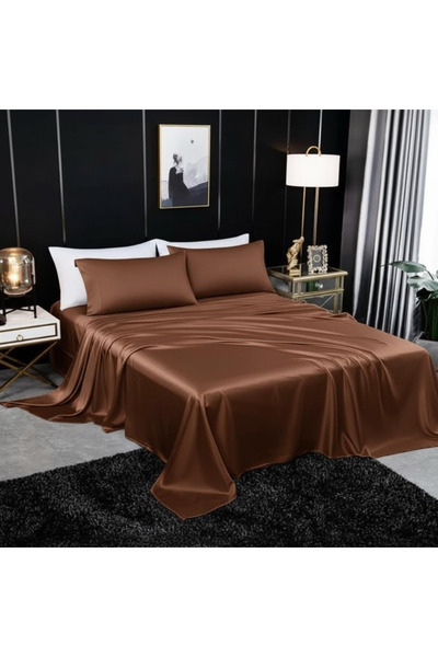 METİNEV Metin Ev ®   Premium 120 Thread Cotton Satin Non-Elastic Sheet Set – ...