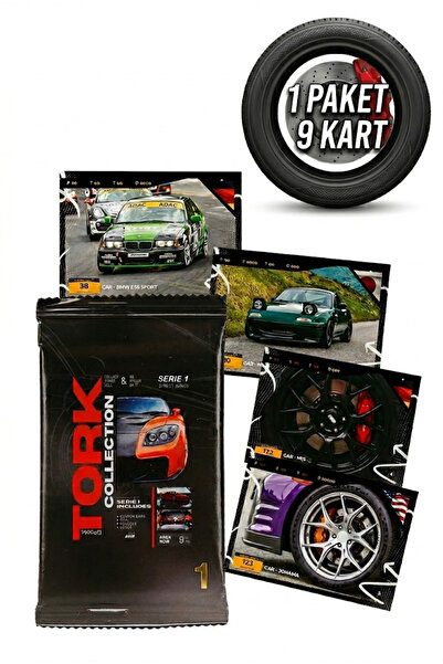 TOYFEST Tork Collection Card - Koleksiyonluk Araba Kartı Lisanslı 1 PAKET (9 ...