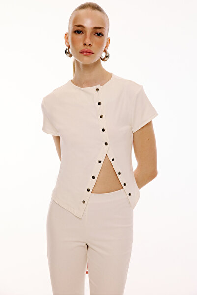 Love On Friday Leya Snap Fastener Top