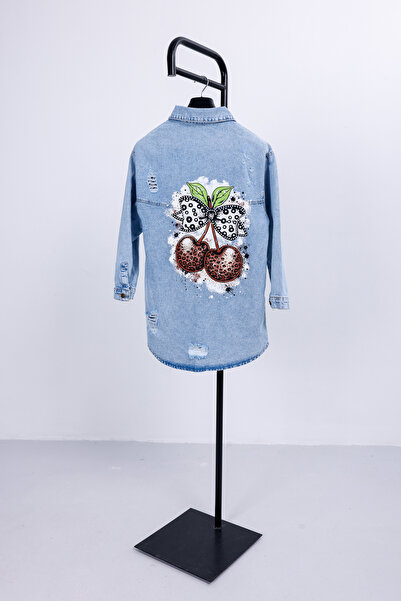 ozzıy34 Γυναικείο τζιν μπουφάν oversized