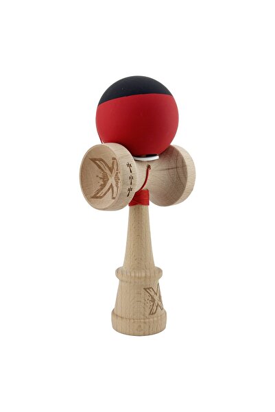Cyrax Kendama X Original, Sfoară 62/65 cm Bicolor Negru/Roșu
