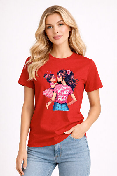 STİL-X Mother's Day Themed / Super Mama / Regular Cut Women's T-Shirt