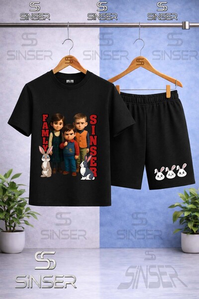 SS SİNSER Παιδικό μπλουζάκι με στάμπα SINSER YAZILI TAVSAN με λαιμόκοψη ποδηλ...