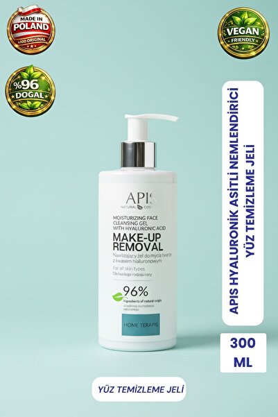 Apis Natural Cosmetics جل تنظيف الوجه - يحتوي على حمض الهيالورونيك - 300 مل
