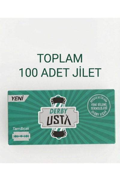 Derbim Tam Bıçak 100 Adet profesyonel DERBİ Tıraş Bıçağı