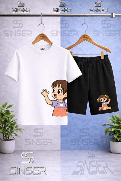 SS SİNSER Παιδικό μπλουζάκι SINSER KIZ SOL YAN με στάμπα και λαιμόκοψη ποδηλά...