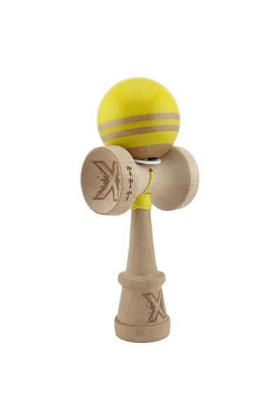 Cyrax Kendama X Original RAINBOW, 55 cm Snur Galben/Maro
