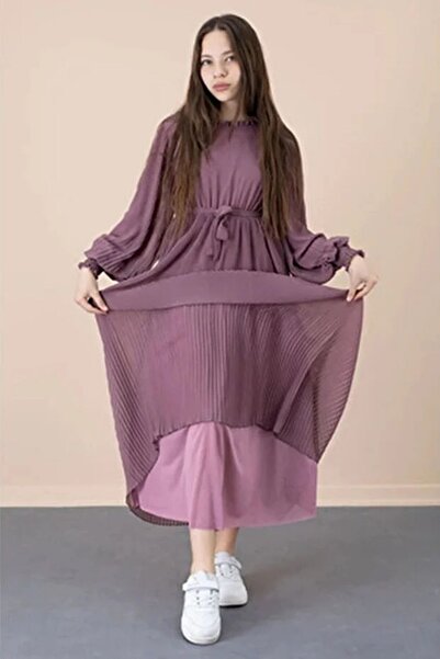 JOGCO Φόρεμα χιτζάμπ από σιφόν με μακρύ μήκος νεαρής κοπέλας