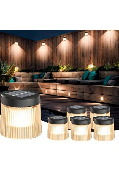 OEM Σετ 6 Ηλιακών Φωτιστικών Τοίχου Τύπου Φαναριού RGB (Χρωματιστά), Διακοσμη...