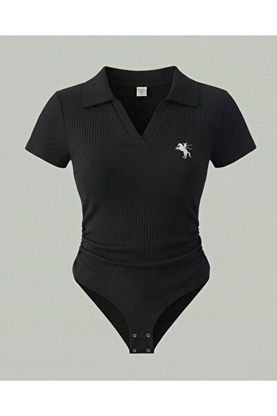 DEEFWEAR Μπλούζα με κέντημα στο γιακά τύπου πόλο