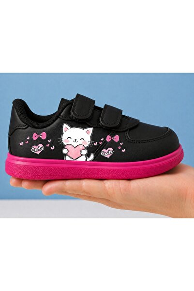 amazoondesing Παιδικά αθλητικά παπούτσια sneaker με στάμπα καρδιάς και γάτας,...