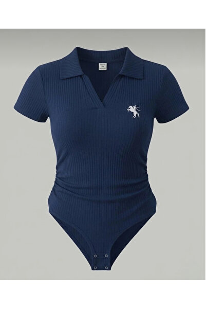 DEEFWEAR Μπλούζα με κέντημα στο γιακά τύπου πόλο