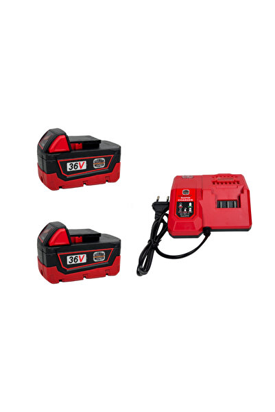 German Meister Σετ 2 μπαταριών + φορτιστής 36V 8Ah Li-Ion, για εργαλεία red t...