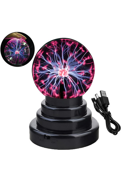 Wolawood Tesla Coil Plasma Sphere Educational, Instructional Decorative Magic Ball Lava Electric Waves Charming Light Visual Show