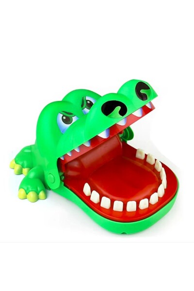 Cyrax Jucărie interactivă Crocodil Dentist, Extra Mare 21 x 14.5 x 11 cm Verde