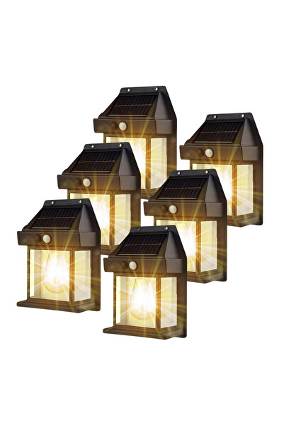 OEM Σετ 6 Ηλιακών Λαμπτήρων με Αισθητήρα Κίνησης, 3 Λειτουργίες Φωτισμού, Απο...