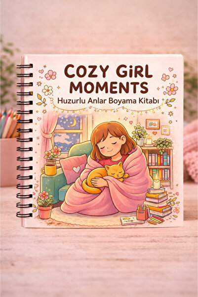 Runrux Cozy Girl Moments | Kadınlar ve Yetişkinler İçin Rahatlatıcı Boyama Ki...