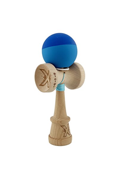 Cyrax Kendama X Original, Sfoară 62/65 cm Bicolor Albastru/Albastru deschis