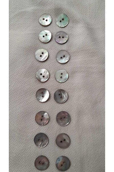 ILERI EUROPE Natural Genuine Pearl Mussel Shell Button 15 mm 16Pcs