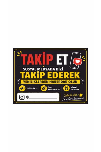 Gokco Store Workplace Shop Social Media Follow Us Too Warning Sign