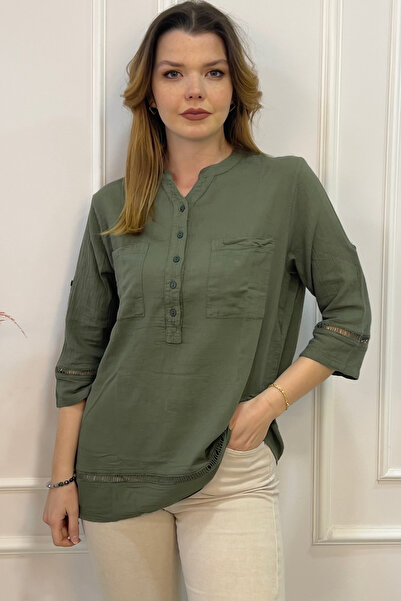 EtkiModa Γυναικείο αυθεντικό τουνίκ από 100% οργανικό βαμβάκι με λεπτομέρεια ...