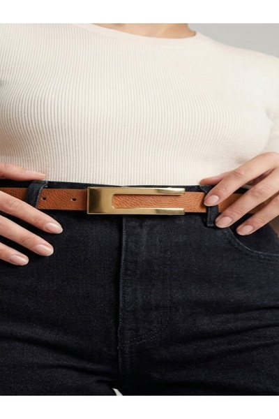 Gradelli Γυναικεία ζώνη casual με λεπτή αγκράφα και λεπτομέρειες