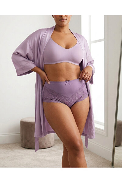 Zena Γυναικείο εσώρουχο με ελαστική μέση και δαντέλα σε μεγάλο μέγεθος