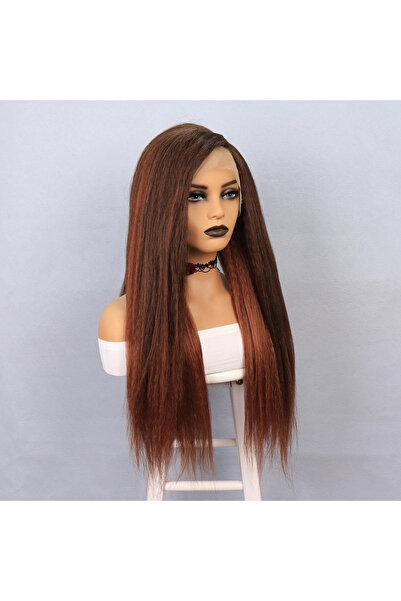 Generic Brand Red Brown Yaki Afro Wig