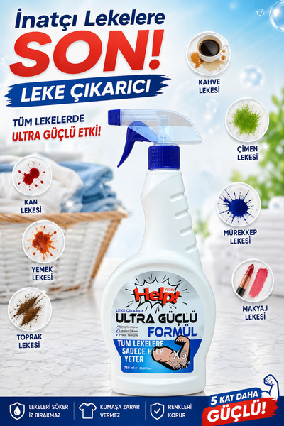 pac green8 Help Leke Çıkarıcı Kan Kahve Mürekkep Çimen