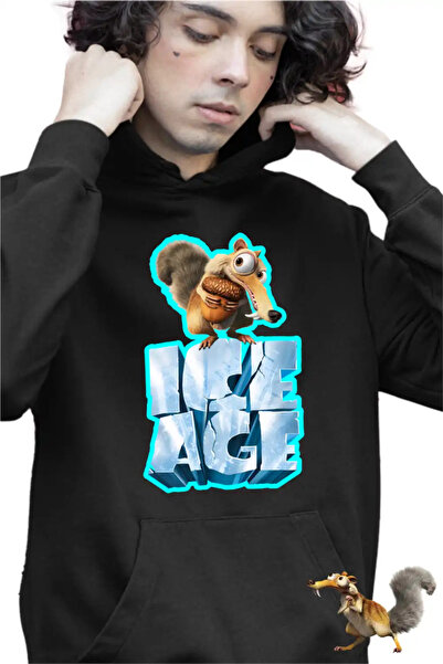 OEM Παιδικό Φούτερ με Κουκούλα για Αγόρια - Σκρατ από την Εποχή των Παγετώνων