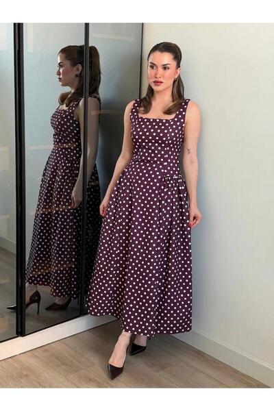 maf collection Γυναικείο βραδινό φόρεμα μάξι με χοντρό λουράκι και λεπτομέρει...