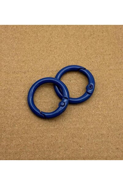 angel çanta aksesuar Σετ 2 τεμαχίων Μπλε Χρώμα Κρίκοι με Ελατήριο 2 εκ.