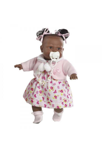 Berbesa Διαδραστική κούκλα Αλίκια με φόρεμα με παπαρούνες, 38 εκ.