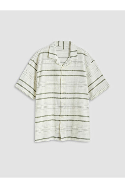 LC Waikiki Striped Short Sleeve Boy's Shirt