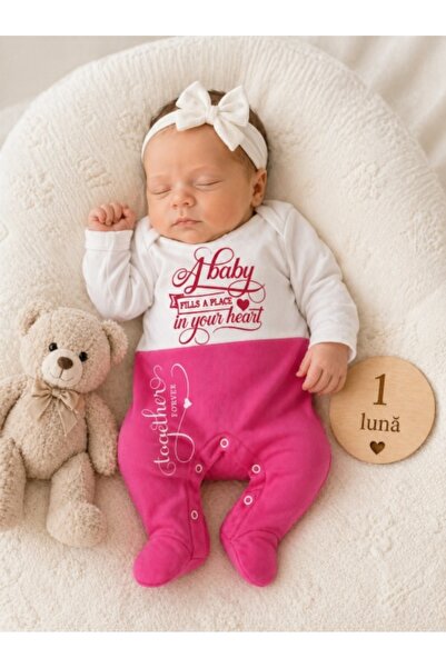 Superbaby Βαμβακερό βρεφικό ολόσωμο φορμάκι με μποτάκια, Χαριτωμένο μωρό