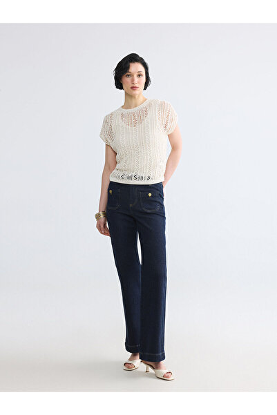 LC Waikiki Nevavm Wideleg Women's Jean Pants with a Difference