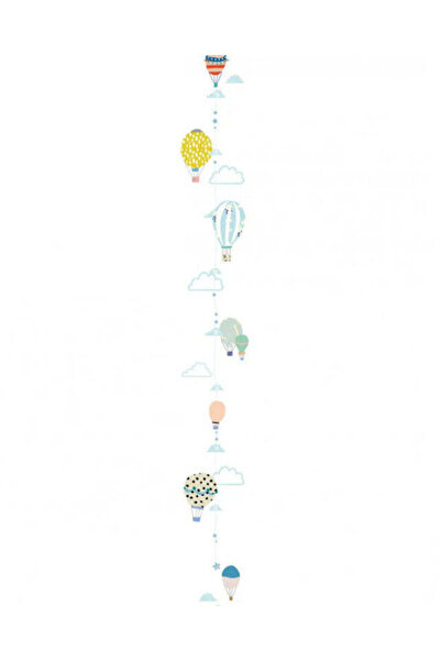 PETIT-ATELlER Hot Air Balloons Height Chart - Sticker Comfortable Elegant Sty...