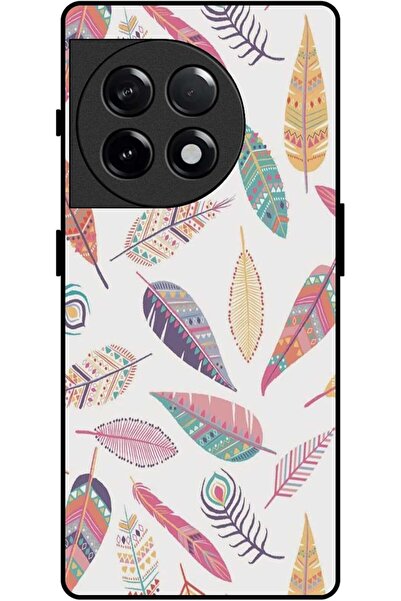 KHALIS Leaf Pattern Protective Case with Soft Black Edges for OnePlus 11R Pho...