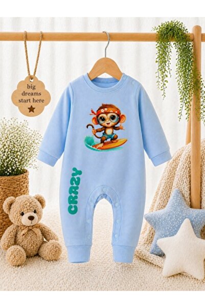 Superbaby Ολόσωμη φόρμα χωρίς μπότες, σε στυλ μαϊμού.