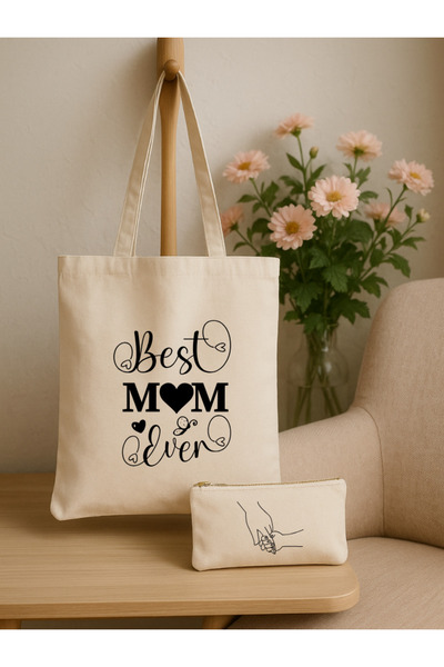 HANOVA CREATİVE Printed Cloth Bag-Wallet Set Special Gift-Gifts for Mother's Day